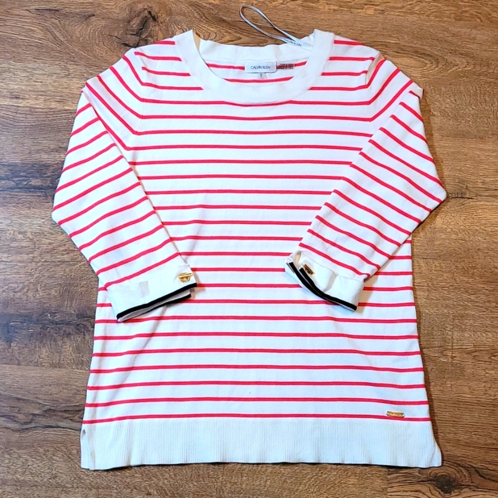 Calvin Klein striped light sweater